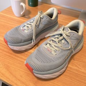 Hoka ONE Bondi Running Shoe in Blue Fog Size 7